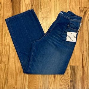 MOTHER Jeans The Pinch Sneak Wide Leg High Waisted Size 29 Dark Wash